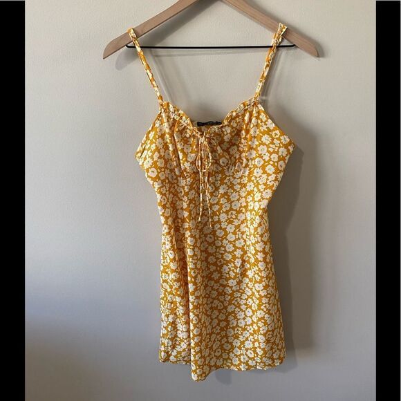 ZAFUL Floral Print Front Tie Mini Sundress - Picture 3 of 11
